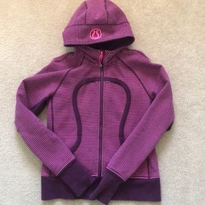 Lululemon stripe hoodie jacket